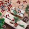 7Rainbows 30pcs Boutique 2.5" Burlap Ribbon Bows Craft Twist Tie Bows for Tying Up Packages Gift Wrapping Christmas Tree